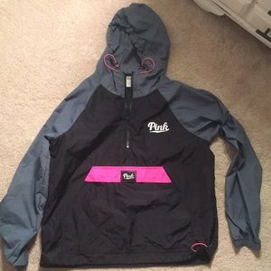 pink wind breaker